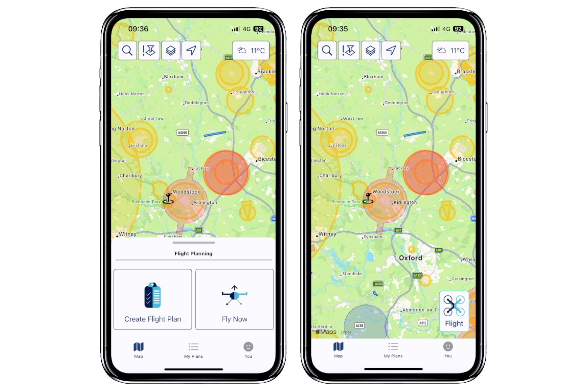 Flight planning light mode Drone Assist