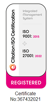 ISO 9001 and ISO 27001 certificate