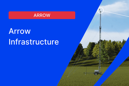 Arrow infrastructure website resource graphic